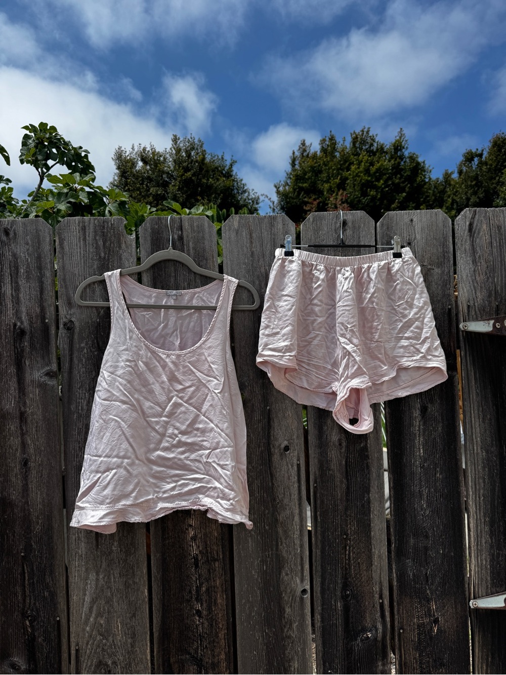 Light Pink Women's Tank & Shorts Sleep Set - Soft Lounge Pajama Set